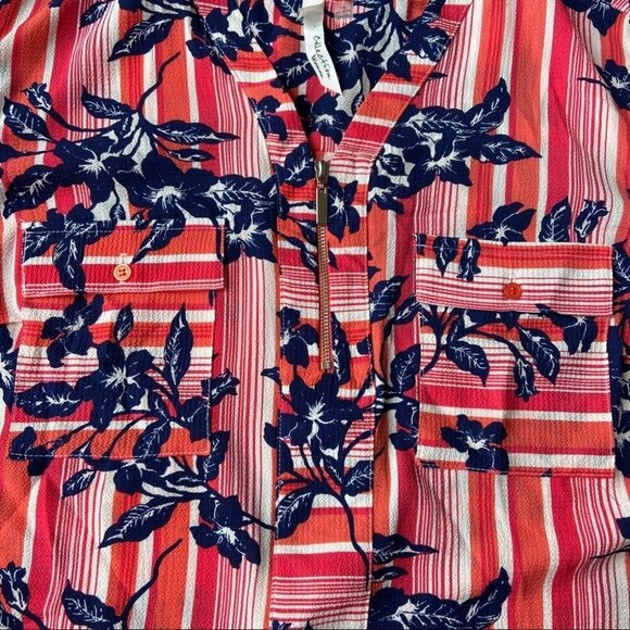 NWOT NY Collection Plus Size  Printed Utility Top - Picture 9 of 11